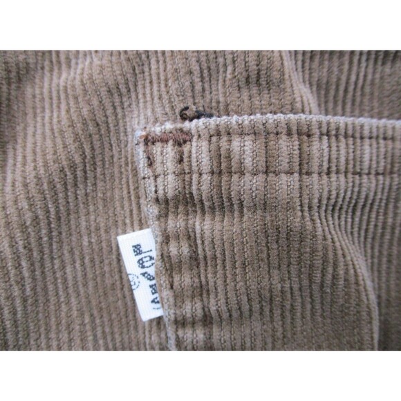 VINTAGE Levis Jeans Men 33x25 Brown White Tab Corduroy Bootcut Western 80s USA - Picture 7 of 14